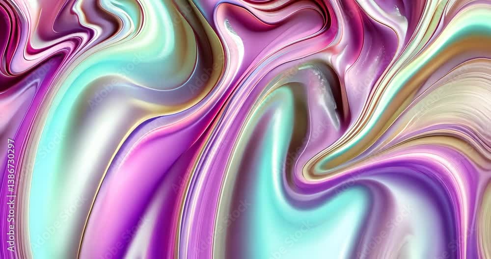 Rippling Pastels in Pink and Lavender Rippling Pastels in Pink and Lavender
