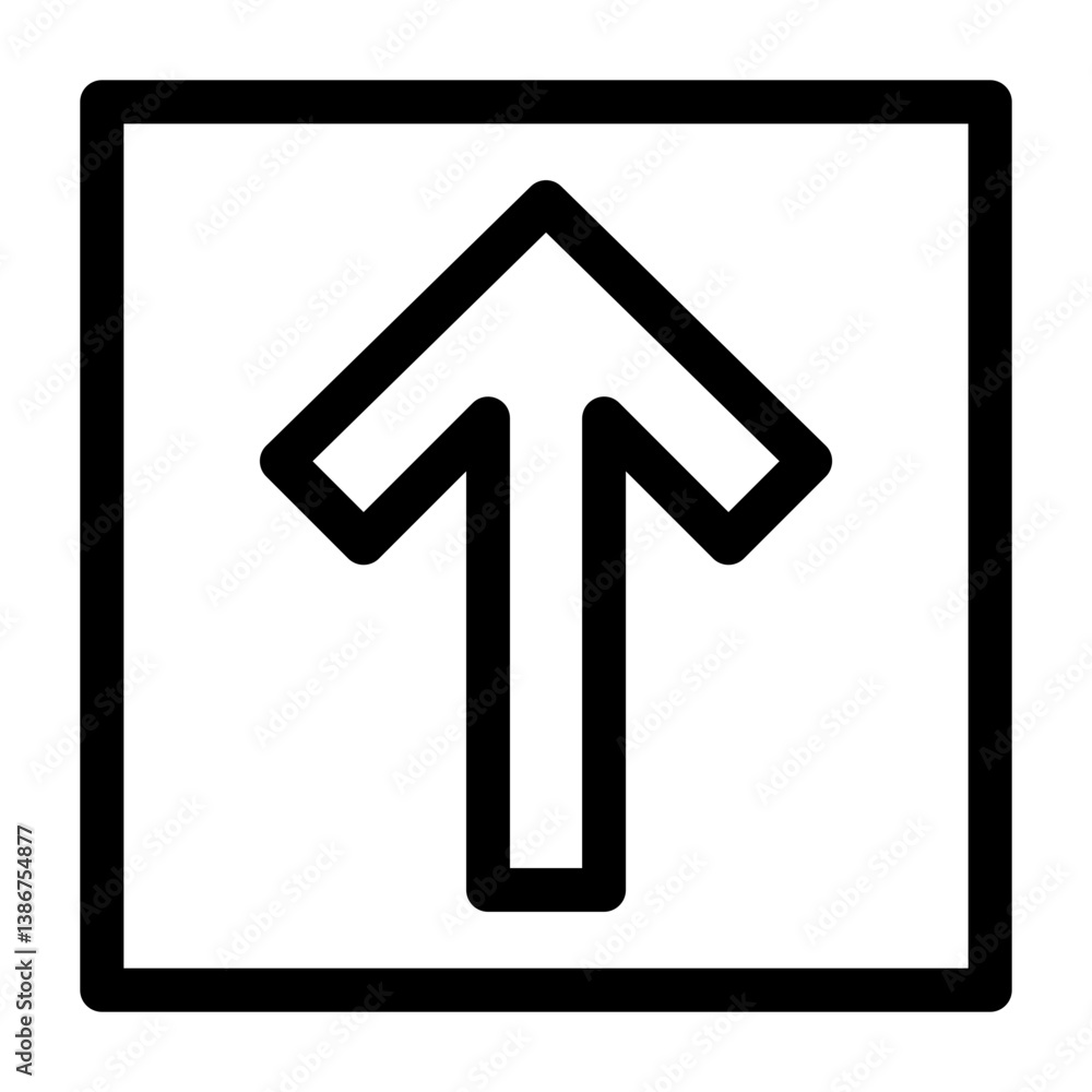 Arrow Square Up Flat Icon Arrow Square Up Flat Icon
