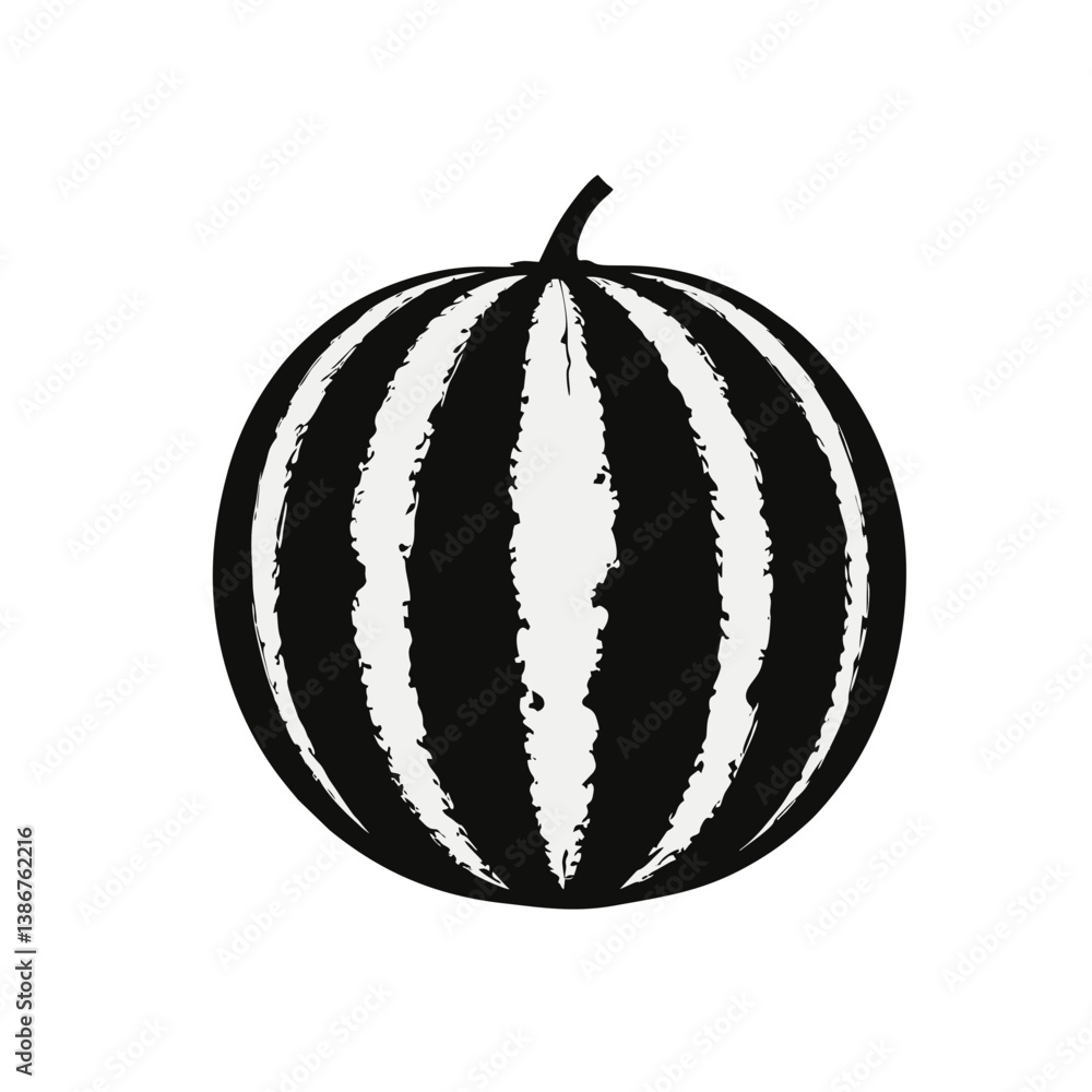 Minimalist Watermelon Vector Design Minimalist Watermelon Vector Design