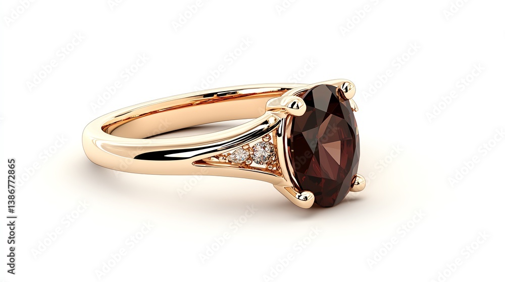 Vintageinspired yellow gold ring with a bold ruby center stone