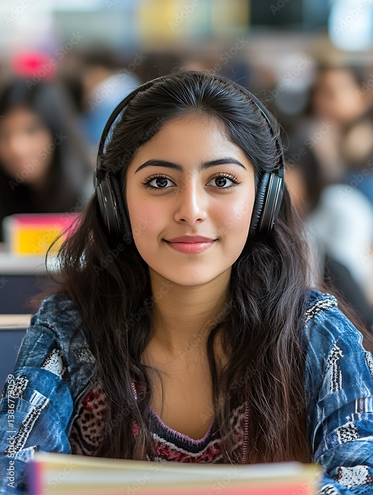 Focused Student in Classroom