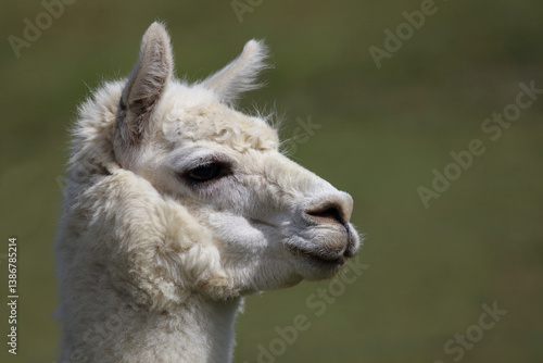 Obraz na płótnie Alpaka / Alpaca / Vikugna pacos w salonie