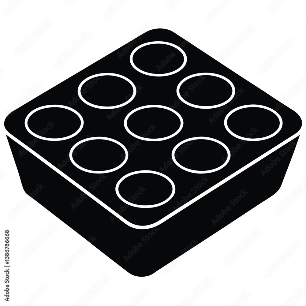 Muffin Tray Vector Illustration – Nonstick Bakeware for Cupcake and Muffin Baking Muffin Tray Vector Illustration – Nonstick Bakeware for Cupcake and Muffin Baking