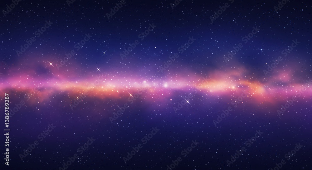 Obraz premium Cosmic Dust & Nebula Dreamscape AI Generated