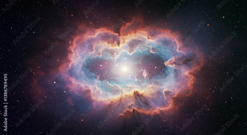 Cosmic Heartbeat: A Stellar 3D Render AI Generated Cosmic Heartbeat: A Stellar 3D Render AI Generated