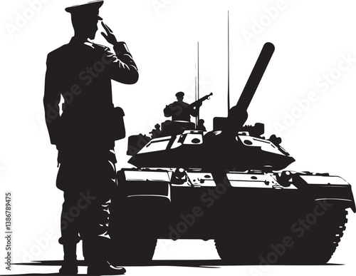 Military Silhouette Vector Bundle
