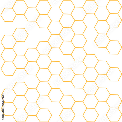 vector illustration of a honeycomb background