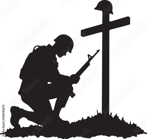 Military Silhouette Vector Bundle
