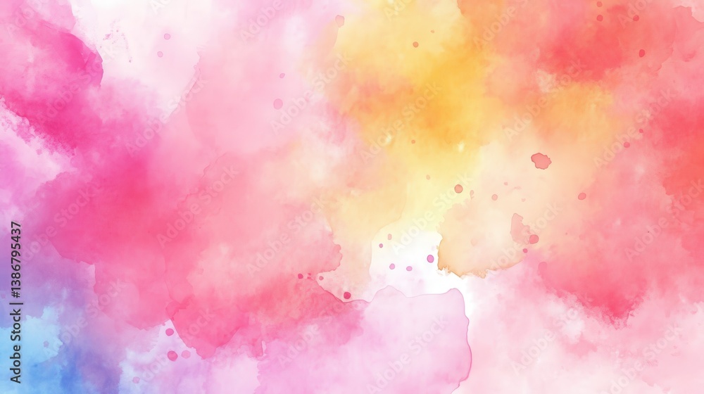 Obraz premium Close-Up Liquid bright abstract pattern with watercolor style and spray illustration