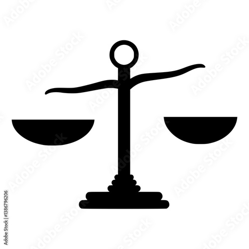Balance Scales Icon - Justice Symbol