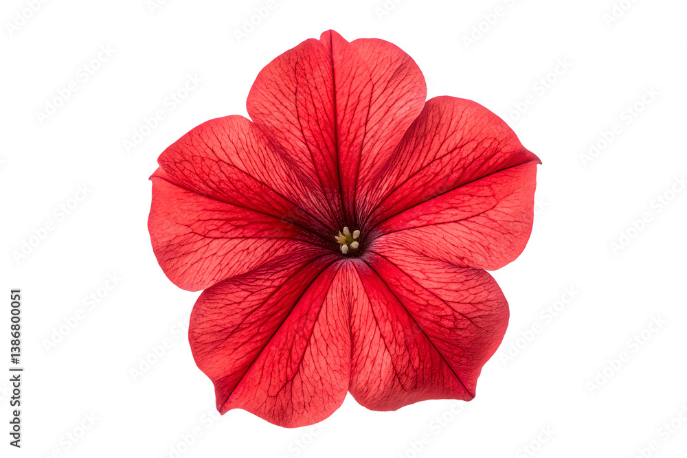 Obraz premium red hibiscus flower isolated on transparent png background