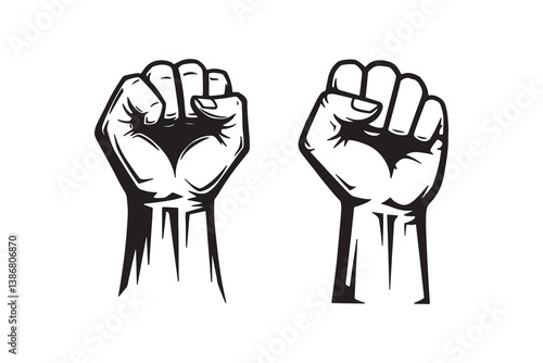 Raised Fist Symbol of Strength and Solidarity