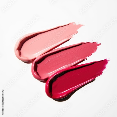 Lipstick Swatches: Pink Red Cosmetic Makeup Texture