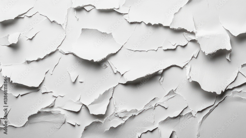 Obraz premium Aged white paper texture with cracks
