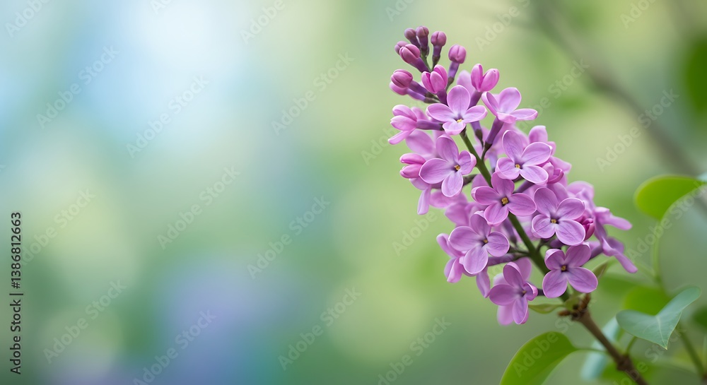 Obraz premium Lilac Dreams: Soft Focus Bloom AI Generated