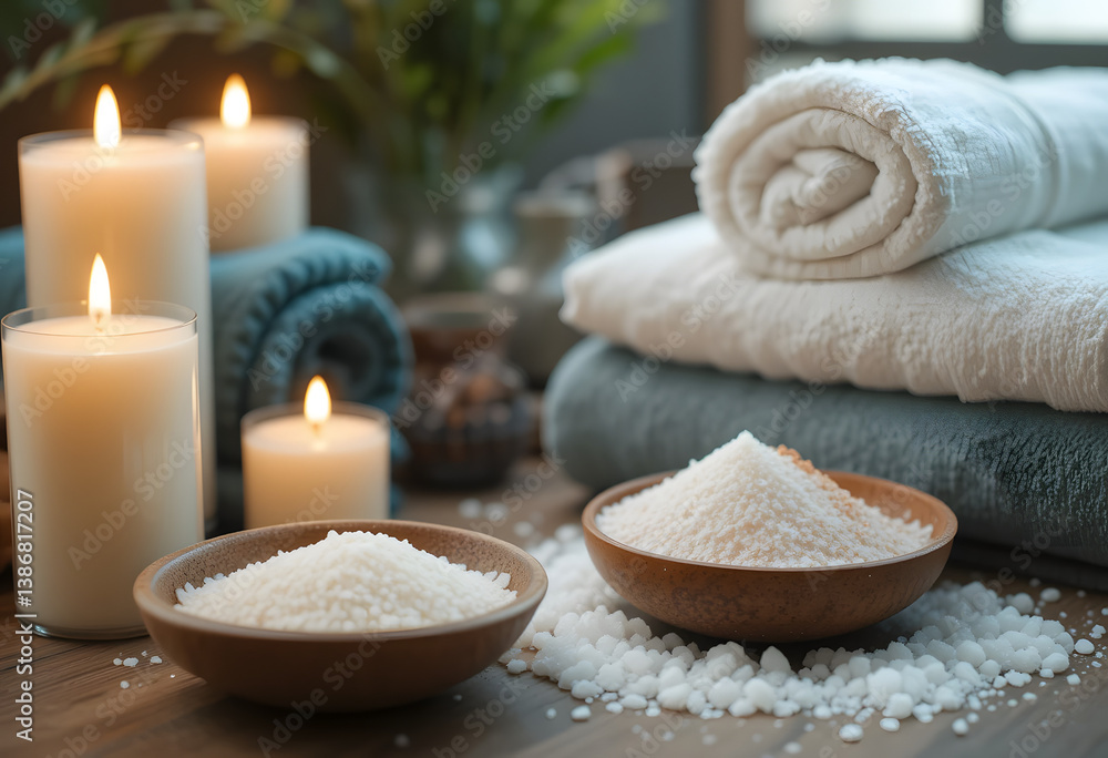 spa still life with candles spa still life with candles
