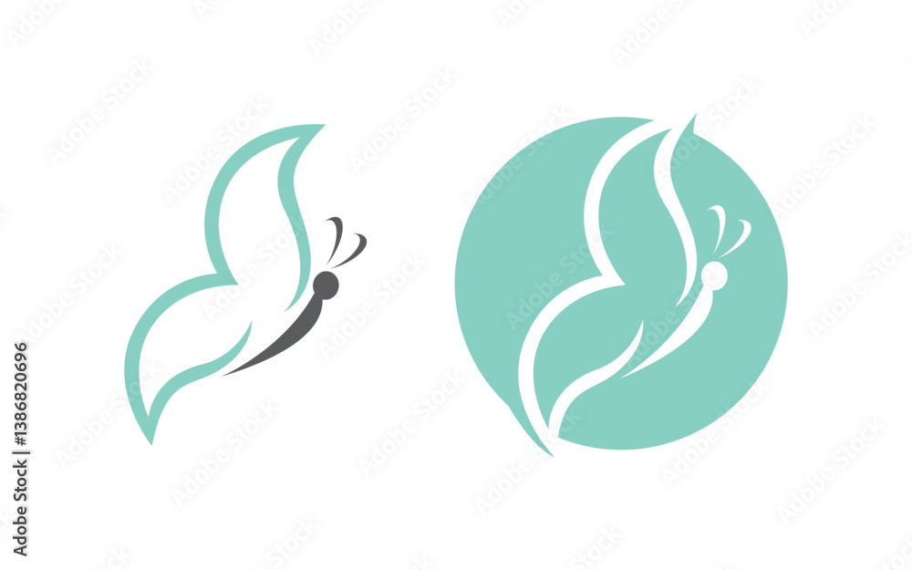 Butterfly Beauty Vector icon logo design template v.32 Butterfly Beauty Vector icon logo design template v.32