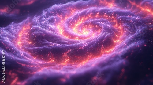 A breathtaking, AI-rendered fractal vortex, spiraling infinitely into a glowing abyss, drawing the viewer into a mesmerizing digital singularity. 