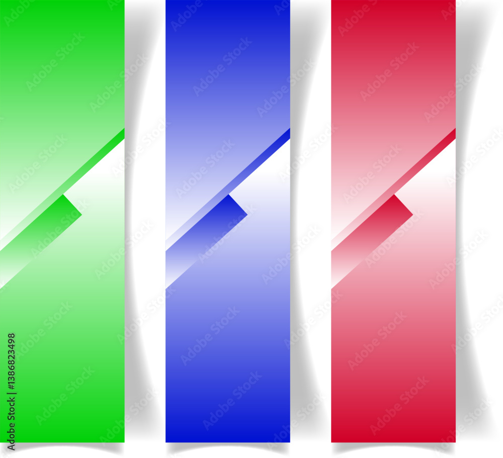 set of banners set of banners