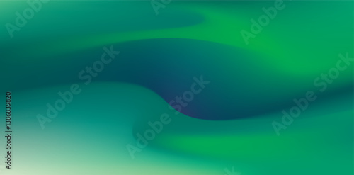 Green vector abstract background with simple geometric shapes