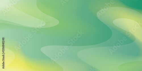 Green vector abstract background with simple geometric shapes