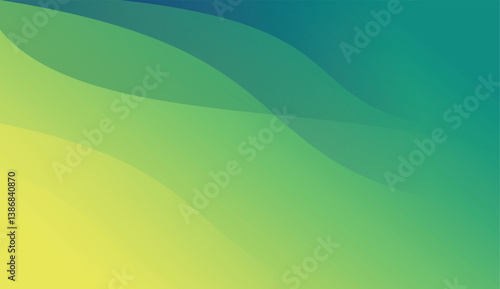 Green vector abstract background with simple geometric shapes
