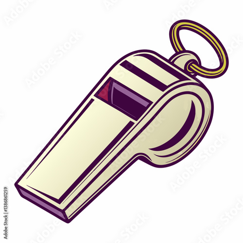 whistle isolated on white