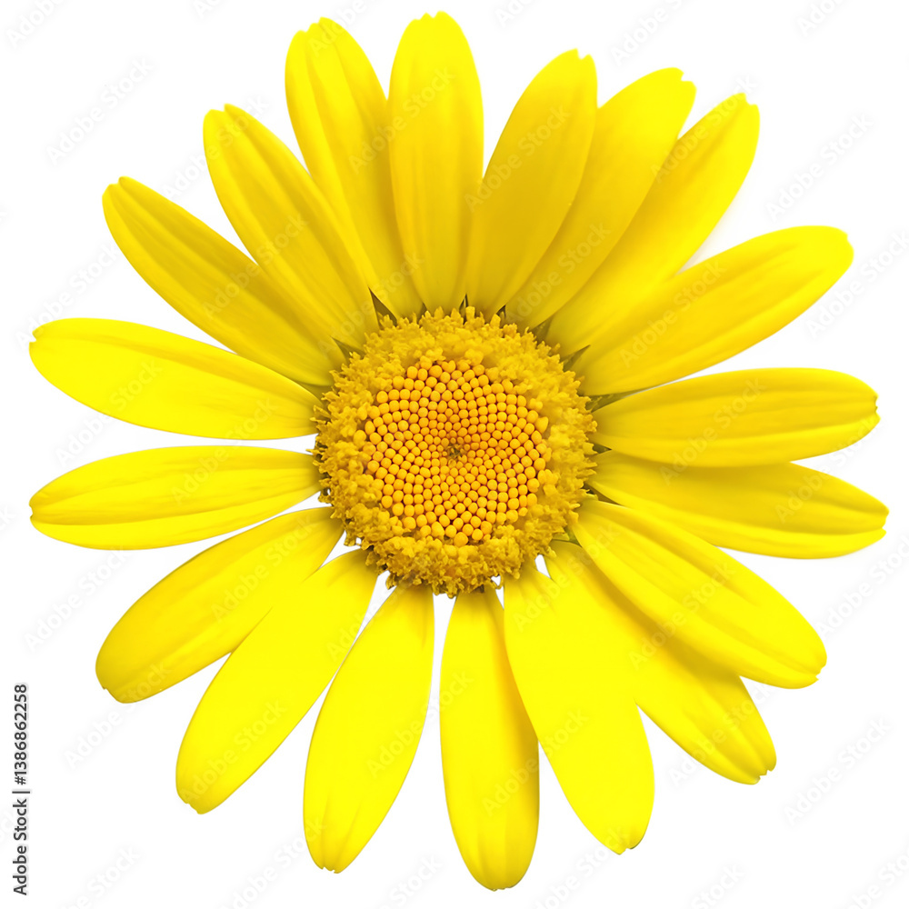 Obraz premium Bright Yellow Daisy Flower with Vibrant Petals