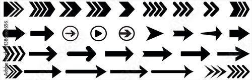 Arrow icon set. Arrow. Cursor. Arrow vector collection. Collection different arrow signs. Black arrows icons. Arrows vector illustration collection.