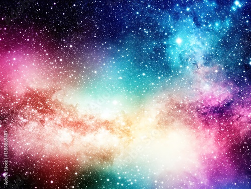 Beautiful nebula surrounded by distant stars creating a mystical and enigmatic celestial scene