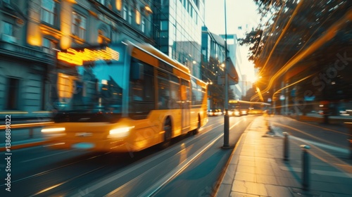 City Bus in Motion