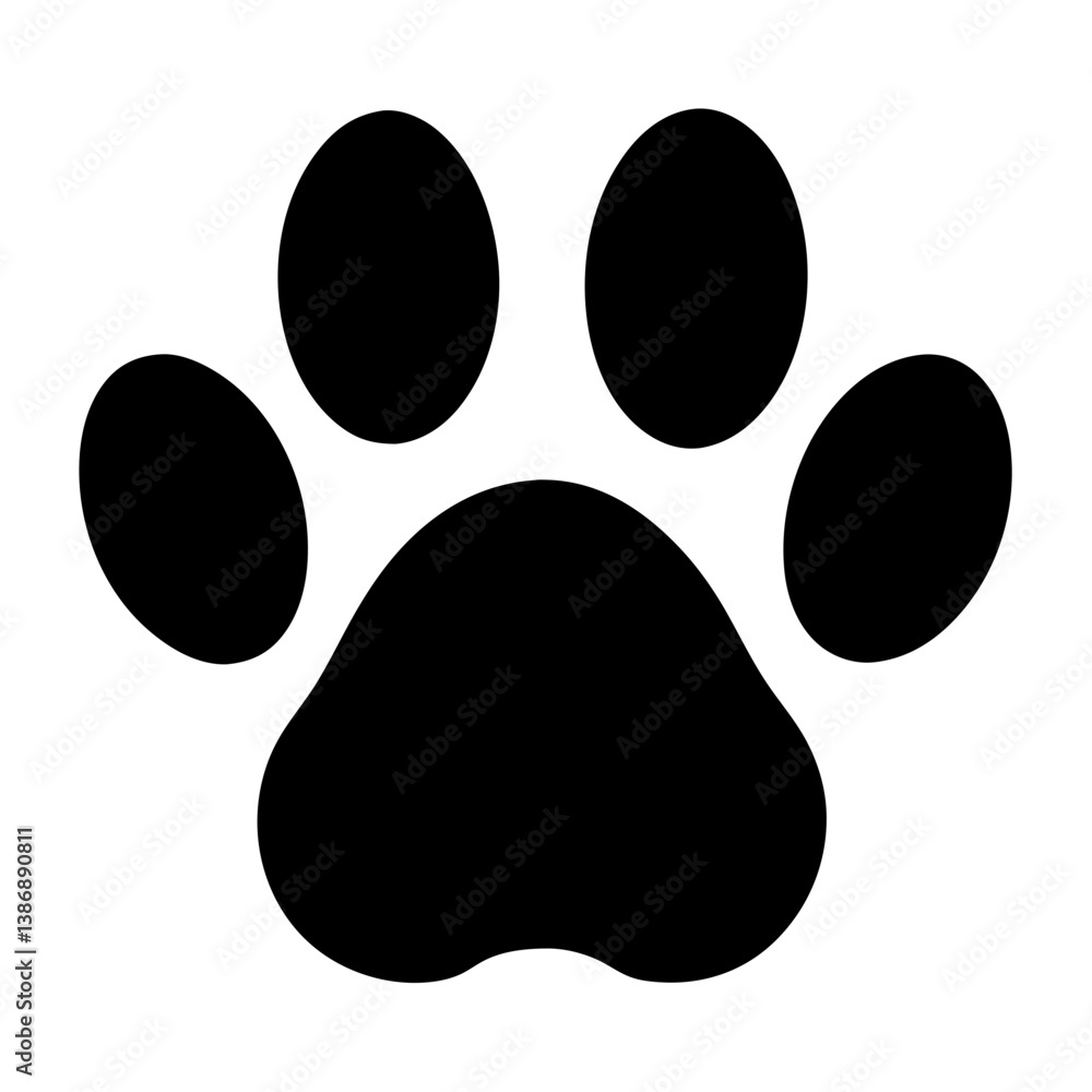 Black cat paw print icon vector illustration, cat, paw, print, black, icon, vector, illustration, animal, pet, feline, footprint, silhouette, track, design, symbol, graphic, pawprint, cute, domestic Black cat paw print icon vector illustration, cat, paw, print, black, icon, vector, illustration, animal, pet, feline, footprint, silhouette, track, design, symbol, graphic, pawprint, cute, domestic
