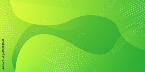 Abstract green wave background. Can be used for posters, placards, brochures, banners, EPS 10