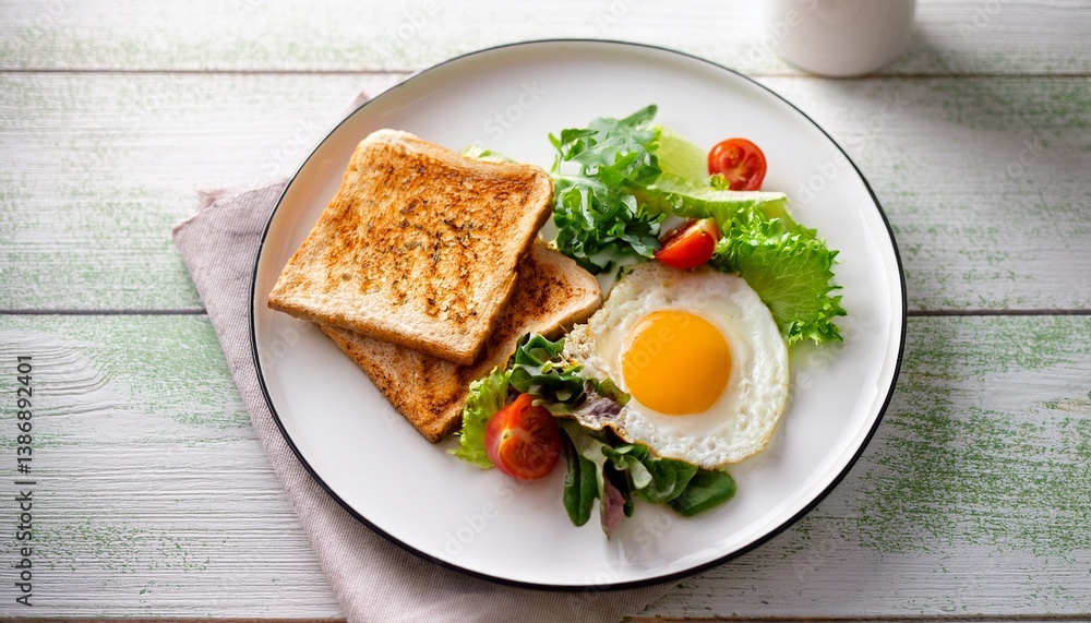 朝食の静けさ、ホワイトテーブルで味わうアボカドとトースト、心安らぐコーヒータイム 朝食の静けさ、ホワイトテーブルで味わうアボカドとトースト、心安らぐコーヒータイム