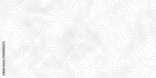 White topography topology vector white background fresh contour map texture. white seamless pattern Abstract background with a wave Topography and geography map grid abstract backdrop.