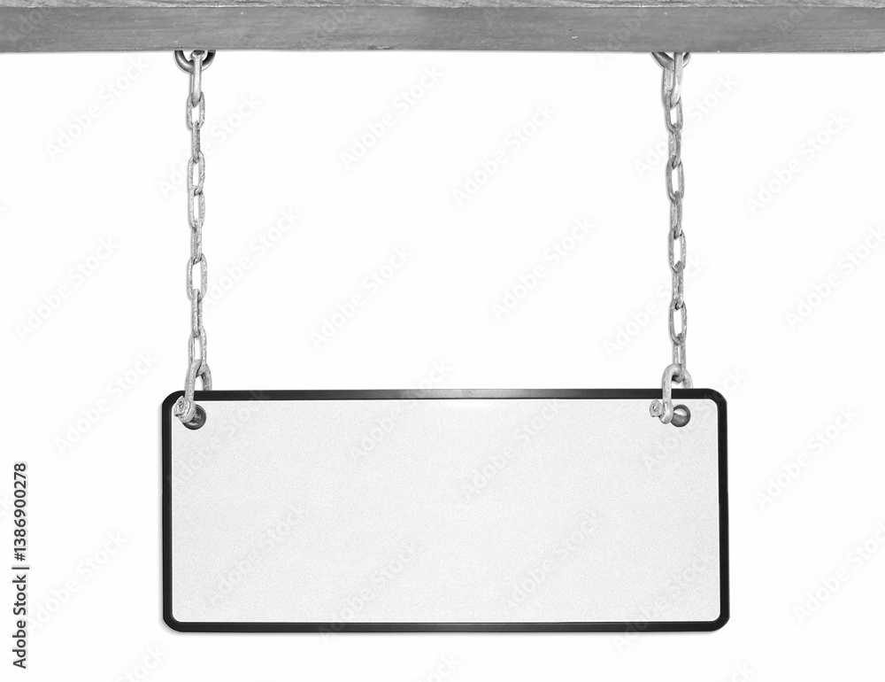Plaque enseigne suspendue