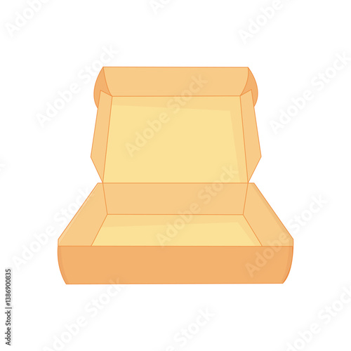 vector empty cardboard for food and other packaging