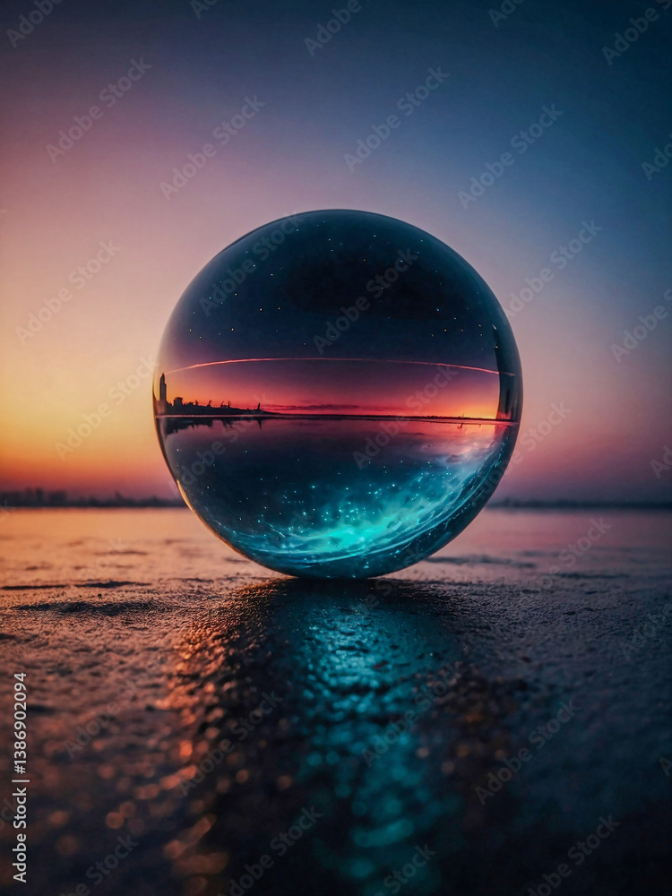 Minimalist glowing sphere in an abstract background. Minimalist glowing sphere in an abstract background.