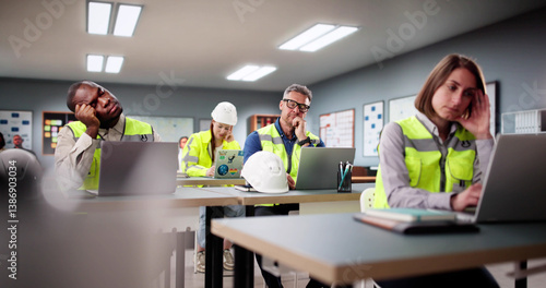 Sleepy Engineers Struggle To Stay Awake