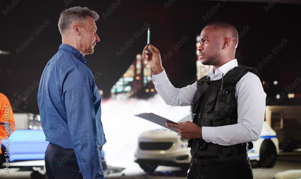 Driver Undergoes Dui Road Test