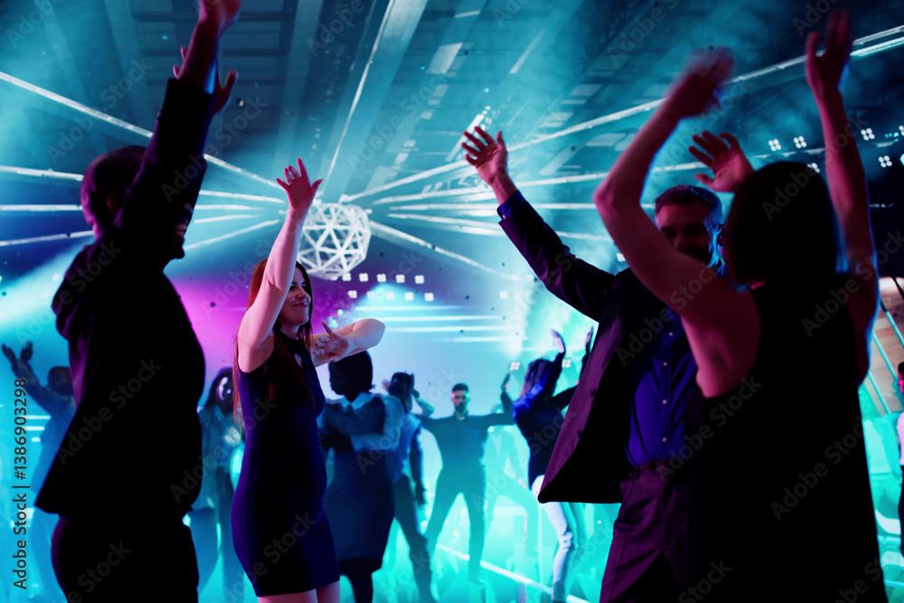 Young African American Man In A Trendy Night Club Party
