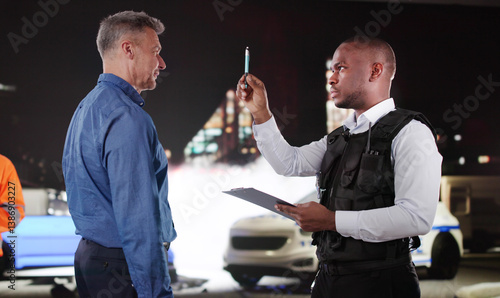 Driver Undergoes Dui Road Test