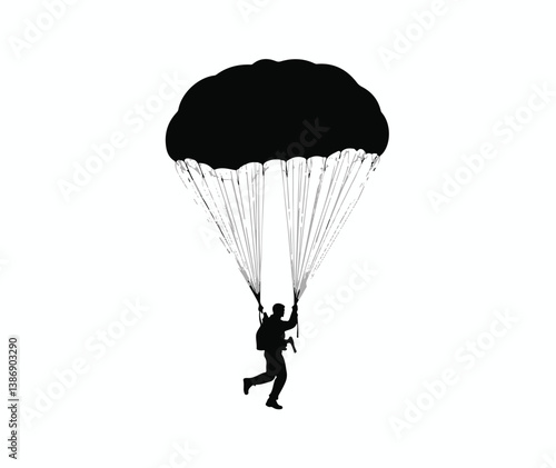 Soldier & Paratrooper Silhouette Set