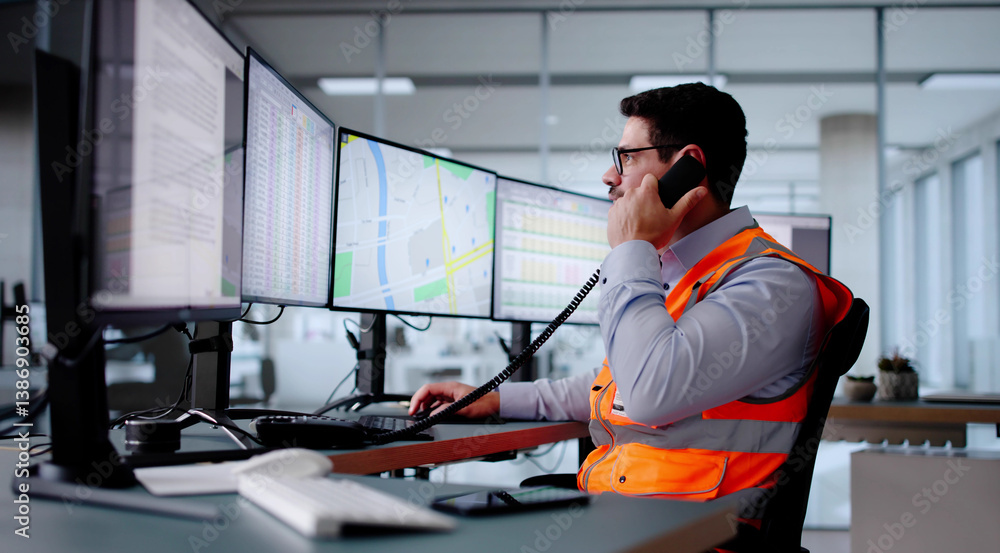 Emergency Call Center. 911 Phone Service