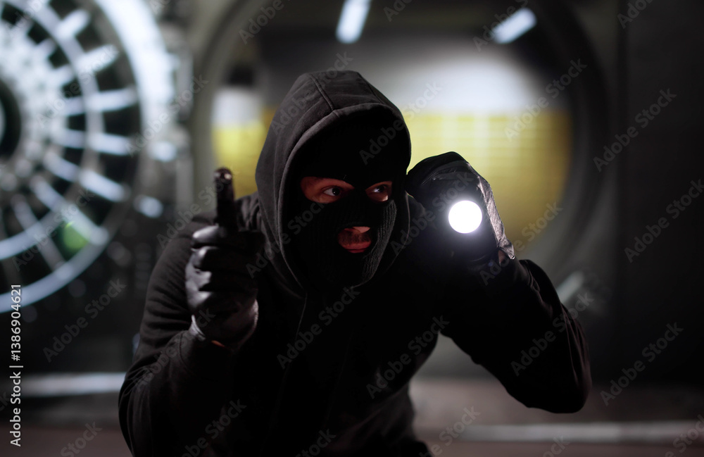 Vault Bank Robbery By Thief