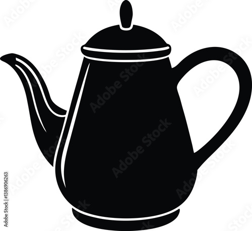 teapot  vector illustration