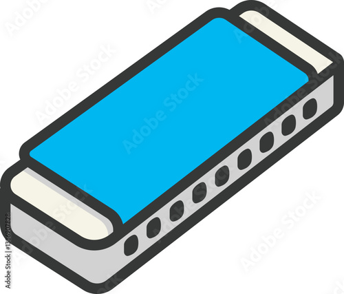 Harmonica Filled Line Icon