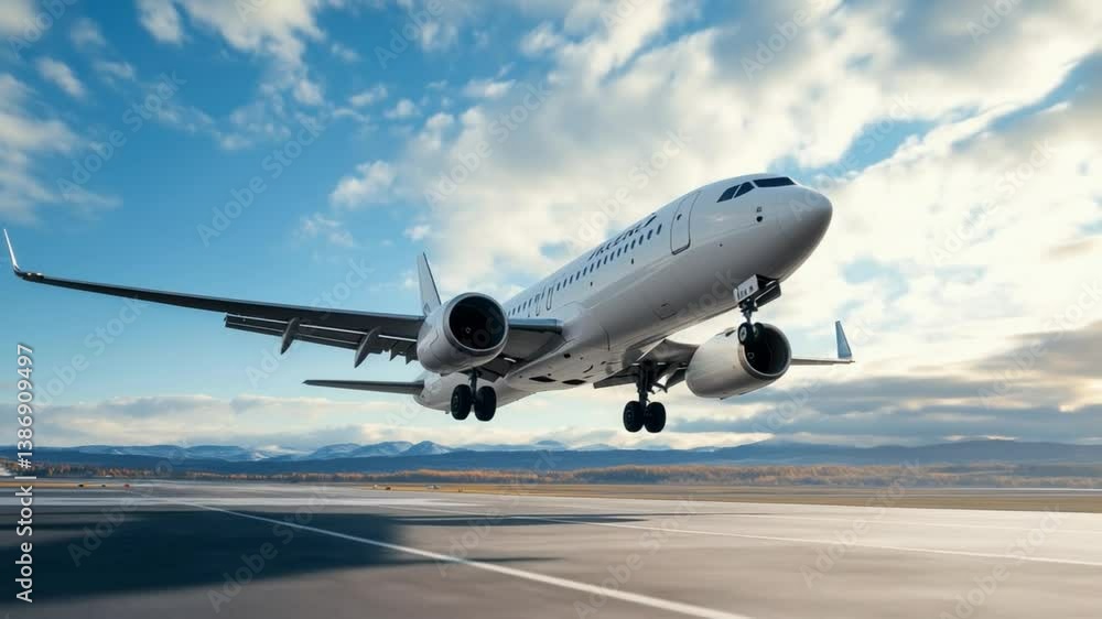 Airplane tilting during turning flight, sleek commercial airliner banking in mid-air, sharp angle creating dynamic motion, ultra-detailed realism Airplane tilting during turning flight, sleek commercial airliner banking in mid-air, sharp angle creating dynamic motion, ultra-detailed realism