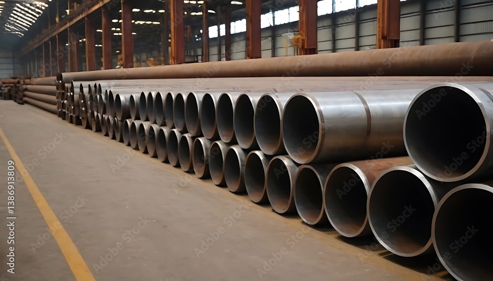sale steel. High quality steel pipe or aluminum waiting for shipment in warehouse, Steel industry.horizontal, metallic, no people, steel, color image, industry, metal, alloy, engineering, 45 sale steel. High quality steel pipe or aluminum waiting for shipment in warehouse, Steel industry.horizontal, metallic, no people, steel, color image, industry, metal, alloy, engineering, 45
