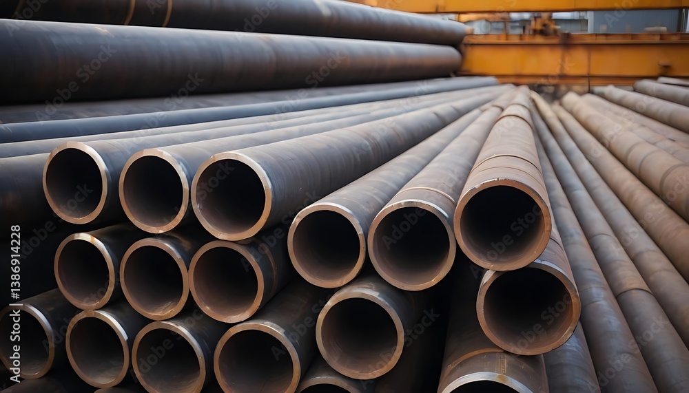 sale steel. High quality steel pipe or aluminum waiting for shipment in warehouse, Steel industry.horizontal, metallic, no people, steel, color image, industry, metal, alloy, engineering, 23 sale steel. High quality steel pipe or aluminum waiting for shipment in warehouse, Steel industry.horizontal, metallic, no people, steel, color image, industry, metal, alloy, engineering, 23